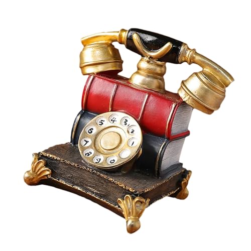 Decoración para el hogar con teléfonos fijos simulados vintage para regalar