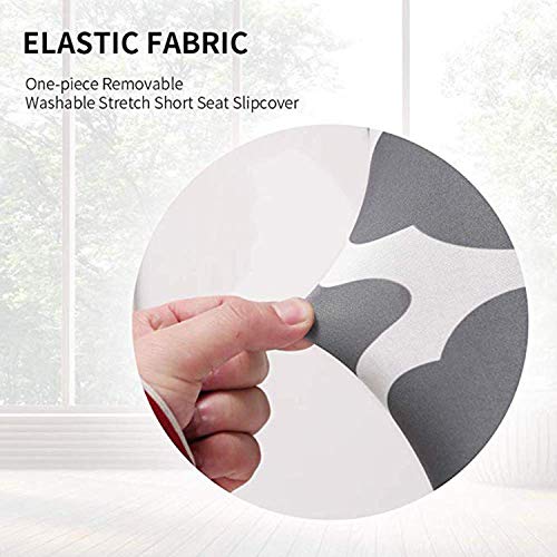 Image of Dining Table Chair Cover Set Polyester Spandex Elastic Printed Chair Cover Stretchable Removable Washable Protector Chair Covers Slipcovers Protective for Chair Cover Set of 1