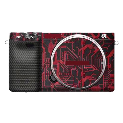 Autocollant photo Sony A6400 A6300 film rouge style circuit
