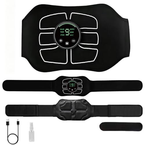 ABS Stimulator Abdominal, MHD TENS EMS Muscle Stimulator for Muscle Conditioning, Ideal for Core Strength and Abs/Arms/Legs Fitness Training at Home or Gym