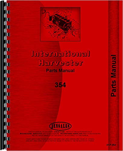 International Harvester 354 Tractor Parts Manual