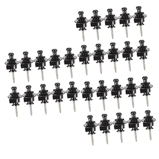 ibasenice 30 Pcs Goujons De Guitare Ceinture Pour Boucle Boutons De Sangle De Guitare Avec Vis Fixateur De Guitare Épingles D’Extrémité De Sangle De Guitare Bouton De Ceinture De Guitare - Les Beatles, Paul McCartney, John Lennon, RIngo Starr, George Harrison