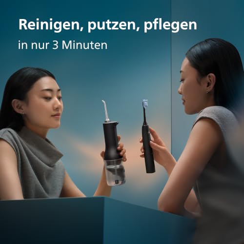 Philips Sonicare kabellose Power Flosser Munddusche und DiamondClean 9000 elektrische Zahnbürste – Saubere Zähne… – Ansicht 2