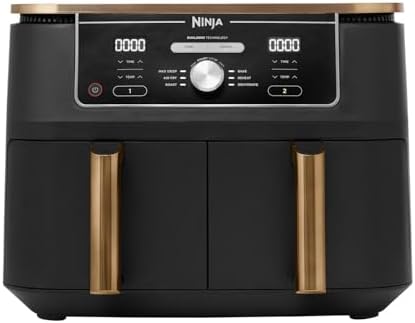 Ninja Foodi MAX Dual Zone Air Fryer, Friteuse sans huile, 2 tiroi...