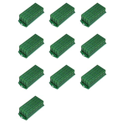 Youbones 10 Stück Steckschaum Käfig Blumen Halter mit Steckschaum für Blumen Käfig Schale für Tisch Dekoration Blumen Arrangement