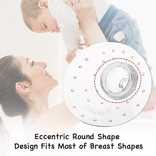 Haakaa Nipple Shield for Breastfeeding with Latch Difficulties Cracked Flat or Inverted Nipples BPA Free, 1pc(Round Shape)