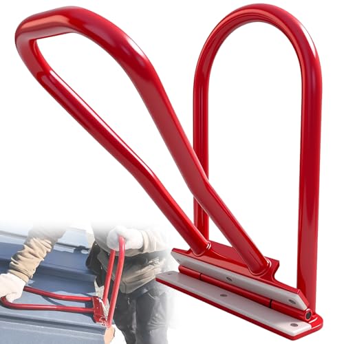 Roof Eaves Seam Bender HTSL25E2 Red Metal Roofing Tool Drip Edge Folding Tool 90-180 Roof Edge Hemming Crimper for Standing Seam Roofing