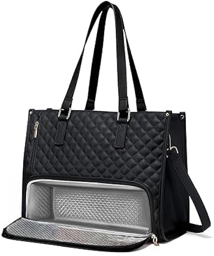 Bayne Large Size Work Bag with Lunch Compartment – Laptop Tote Bag with Lunch Box Section, Office Bag with Insulated Lunch...