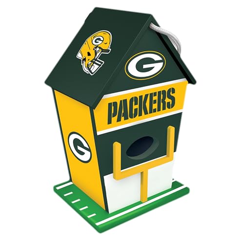 MasterPieces Team Logo Painted Wood Birdhouse - NFL Green Bay Packers