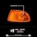 Autozensation Compatible with 1992-1995 Honda Civic EG 2Dr/3Dr Hatchback, Left + Right Pair Assembly, Amber Lens Corner Lights