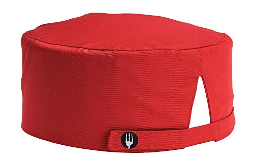 Chef Works Unisex Chef Beanie, Red One Size