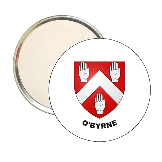 MIROIR ROND. O_BYRNE BOUCLIER DES VILLES D'IRLANDE IRLANDE