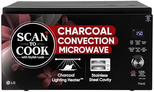 LG 32 L Scan to Cook Wi-Fi Enabled Charcoal Convection Healthy Microwave Oven (MJEN326PKW, Black, Heart Friendly, Pasteurized Milk, Ghee, Diet Fry & 360° Motorised Rotisserie for Bar-be-queing) (B0CQSYQYPW) Amazon Price History, Amazon Price Tracker