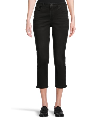 KUT from the Kloth Women's Petite Rachael High Rise Fab Ab Mom Regular Hem