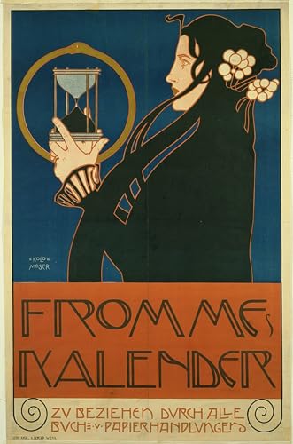 Affiche Toile Koloman Moser grand portrait chic pour décorer un salon