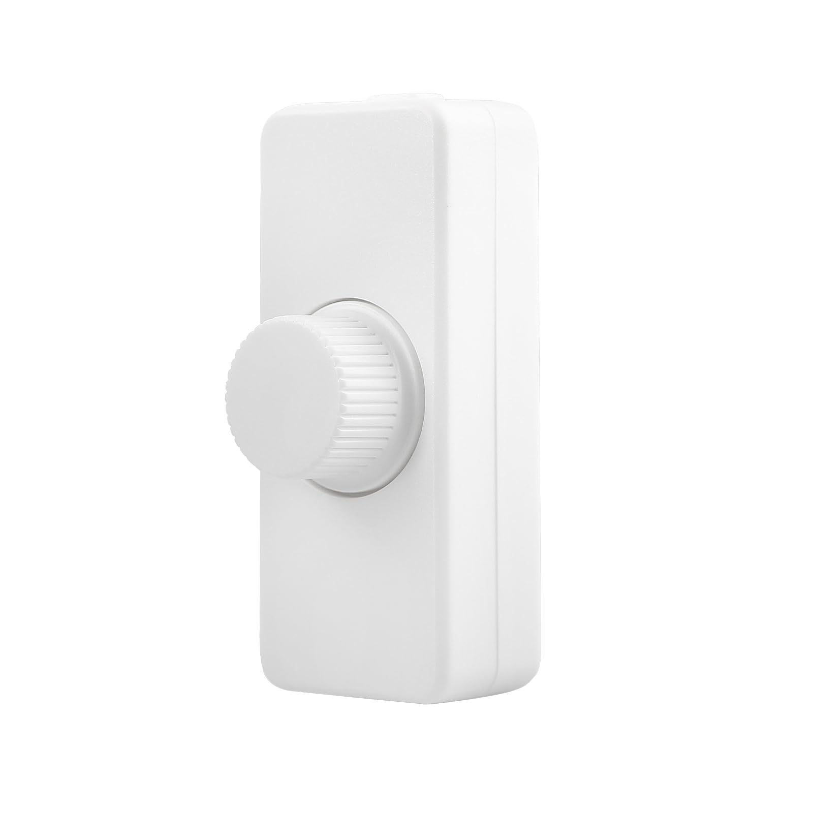 LED Dimmer Switch 1 Gang: Inline Dimmer Switch with Rotary Control Trailing Edge Dimmer Switches Rated 3-100W for Home and RV Use For Dimmable LED Lamps and Halogen Bulbs(White Square)
