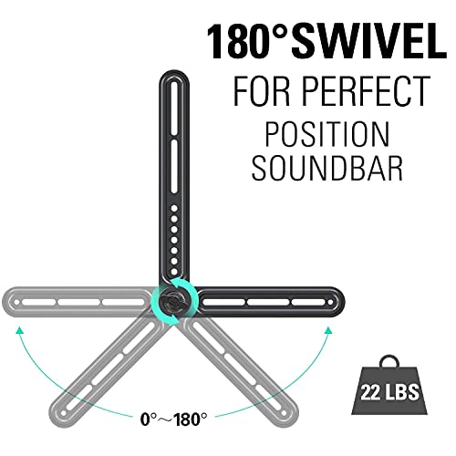 Mounting Dream Speaker Stands For Small Bookshelf Speakers Set Of 2 Floor Stand Mount 11Lbs Capacity, Md5420 Soundbar Mount Above Or Under Tv With Detachable Extended Plates Fits Soundbar Up To 22Lbs #TOP7