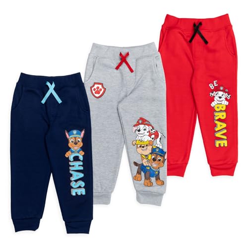 Paw Patrol Fleece 3 Pack Jogger Pants Toddler to Little Kid