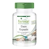 Eisen Kapseln plus Vitamin C, Biotin u. B12 - VEGAN - 90 Kapseln