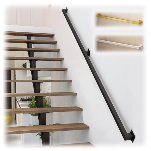 Barre d'appui de sécurité de 120 cm fer forgé crème escalier intérieur