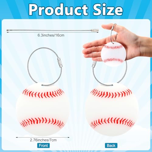 18 Pcs Baseball Luggage Tags for Suitcases Acrylic Baseball Travel Suitcase Labels with Metal Ring Luggage Name Funny Tags Gifts for Men Women Sport Travel2