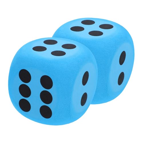 Toyvian Set 2 Grandi Dadi in Schiuma Eva Per Bambini Dadi Leggeri Sicuri e Divertenti Per Giochi in Classe e Attività Educative Per Feste e Intrattenimento Dimensioni 6cm Angoli Arrotondati