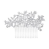 EVER FAITH® österreichischen Kristall Blume Muster Braut Haarkamm Haarschmuck N03785-1