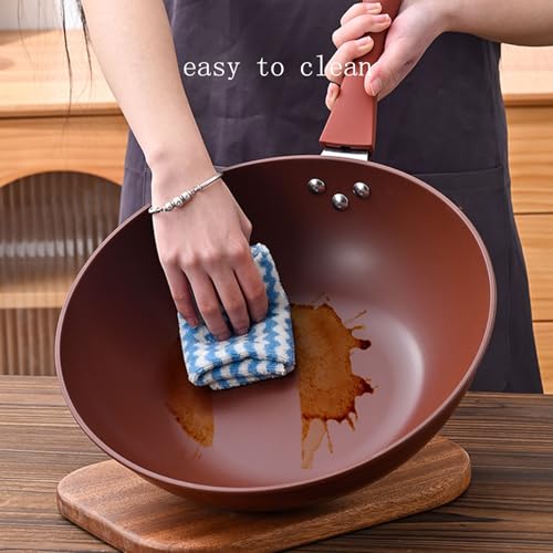 Wok de Barro Púrpura con Tapa 32 cm miniatura 5