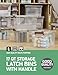WYT 6 Pack 17qt Clear Plastic Storage Bin with Lid and Latching Buckles, Stackable Tote Organizing Box with Handle