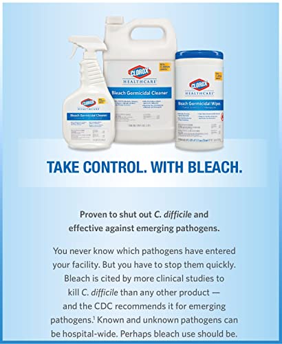 Cloroxpro Healthcare Bleach Germicidal Cleaner Pull-Top, Healthcare Cleaning And Industrial Cleaning, 32 Ounces (Pack Of 6) - 68832 #TOP3