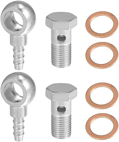 A ABSOPRO 6 ID Hose Barb 14 Banjo Fitting Fuel Brake Line Adapter