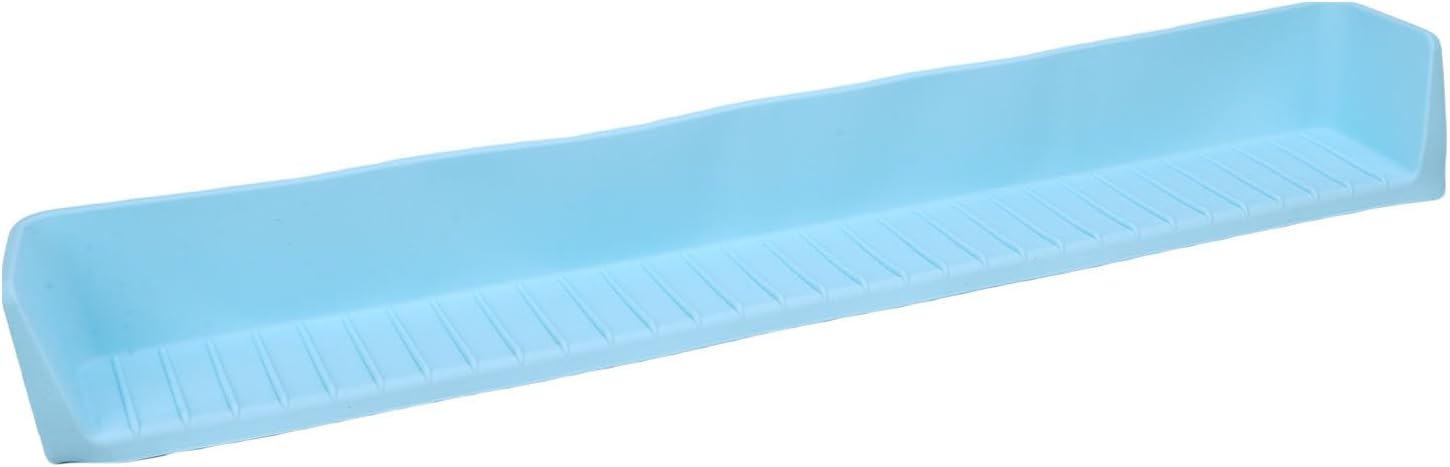 Cryfokt Kids Bathtub Splashing Guard,Transparent Tub Guard for Kids Pets Toddlers Baby, Bath Toy Holder with Suction Cups,Kitchen Sink Water Guard for Island Bathroom (Blue)