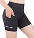 3W GRT Pantaloncini Donna Sportivi Pantaloncini Corti Donna Shorts Pantaloni Corti Leggins Calzamaglia Yoga Tasche a Vita Alta Pantaloncini con Tasche Laterali Running Ciclismo Fitness (Grigio, S)