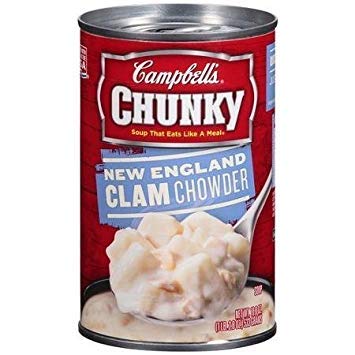 Campbell's Chunky Soup, New England Clam Chowder, 18.8 Ounce (Pack of 12)