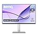 BenQ MA270U, 27 Inch (68.58 cm), 4K IPS 3840x2160, 60Hz, Monitor for Mac, P3 Color Gamut, Dual USB-C(90W PD), Brightness & Volume Control, HAS Stand, Display Pilot2.0, Integrated Mac Controls(Silver)