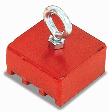 Master Magnetics 2.375 in. Ceramic Retrieving Magnet 100 lb. pull 3.4 MGOe Red 1 pc.