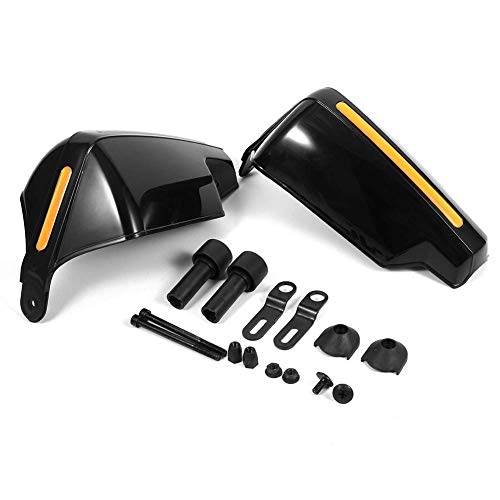 Belissy Manoplas Para Moto, Manoplas Moto Manoplas Para Moto, 1 par Universal Moto Motocicleta Manoplas Protectores Patrón guardamanos Negro