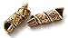 LynnAround Bronze Norse Viking Celtic Beard Beads Rings, Medieval Dwarf Dreadlock Pirate Hair Beads, Pagan Jewelry