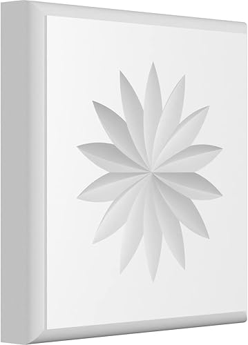 Miniatura 5 de Ekena Millwork ROSP040X040X075SDG11 Roseta estándar con borde redondeado, 4 pulgadas de ancho x 4 pulgadas de alto x 34 pulgadas, PVC