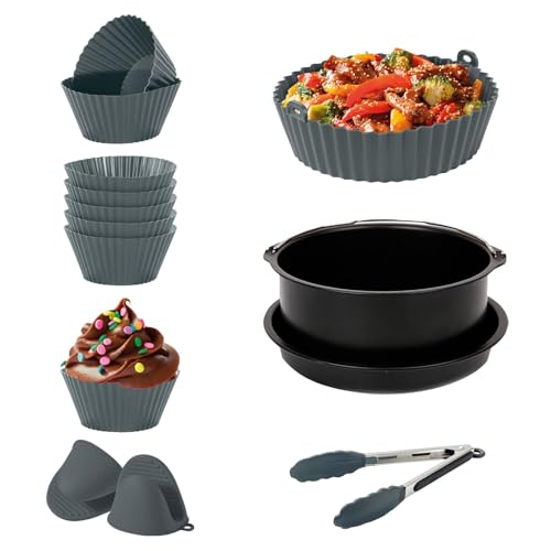 La mejor comparación de Repuestos y accesorios de electrodomésticos especializados que puedes comprar esta semana. 50 Hukën x MasterChef | Set de Accesorios para Freidora de Aire | 14 Piezas | Incluye Molde para Pasteles, Pizza y Panques, Olla de Silicona, Guantes y Pinzas