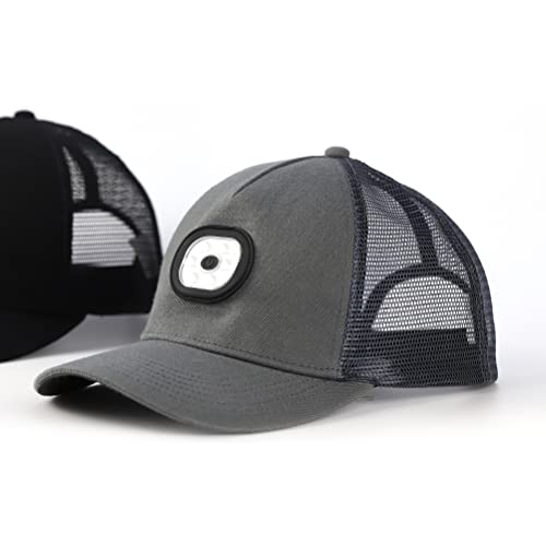 Casquette avec lampe frontale résout le manque de lumière en rando