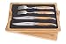 Produktbild Laguiole en Aubrac 2er-Besteck Set Olivenholz mit matten Klingen, Original aus Frankreich, in schöner Aufbewahrungsbox aus Holz