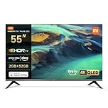 XIAOMI TV F Pro 55, 55 Inch (140 cm), 4K UHD QLED, Smart TV, Fire TV, HDR10+, 60Hz with 120Hz Game Boost Mode, MEMC, Alexa Voice Control, 2GB+32GB, Works with Apple AirPlay