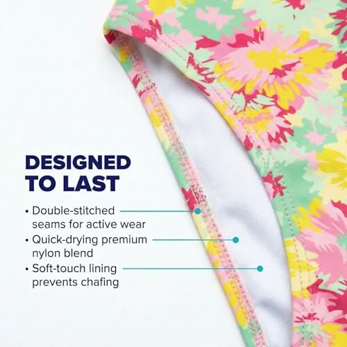 Image of Kanu Surf Girls' Beach Girl Sport Cut-Out One Piece Swimsuit
