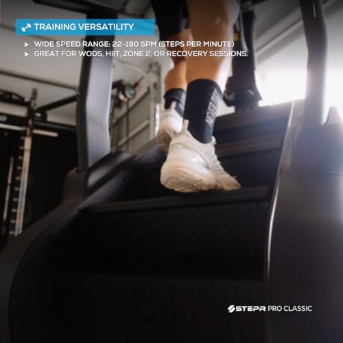 Image of STEPR PRO Classic Stair Master with Get on & Go Console | Light Commercial or Home Use, 190 SPM, 7 inch Step Height, 400 lb Capacity Stair Stepper Machine