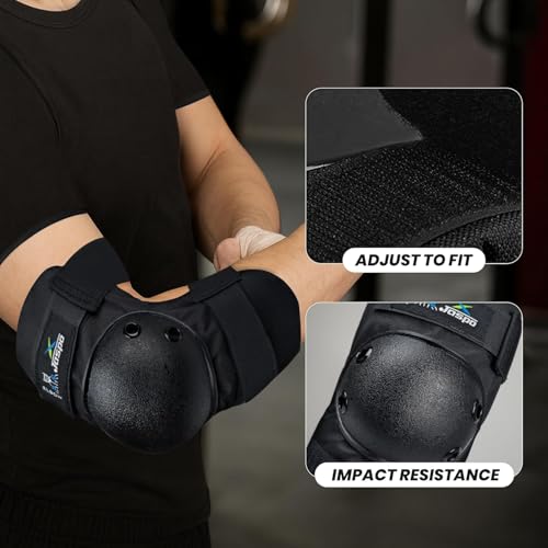 Image of JASPO Razor Adjustable Roller Skates | Unique Ankle Support | 61mm PU Wheels | Anti-Skid Surface | Lightweight | Quad Skates for Kids & Adults (Size 25-31 cm, Age 8+)