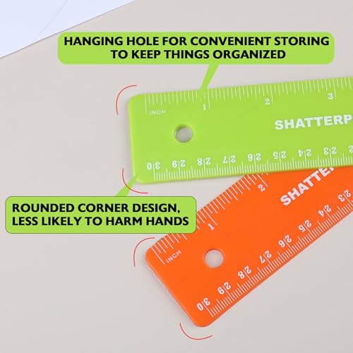 Règles courbes flexibles de 30 cm lot de 288 pièces incassables - 4