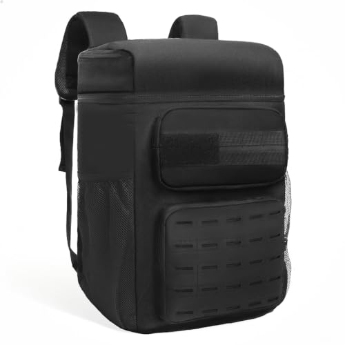 AMNOW 36-Can Insulated Cooler Backpack (Black)