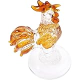 Figurines d'animaux en verre - ces ornements, fabriqués dans un matériau stable et sûr, vous serviront longtemps. figurine décorative de poulet