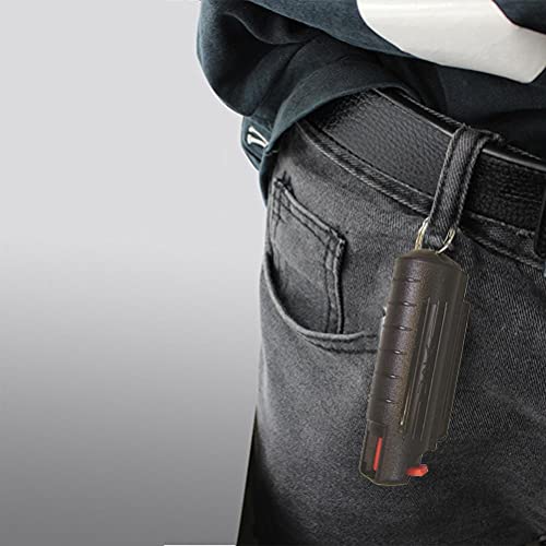 HEITIGN Flip Top Pepper Spray Shell Com Chaveiro Mais Fácil de Usar Flip Top Design Finger Grip Pepp